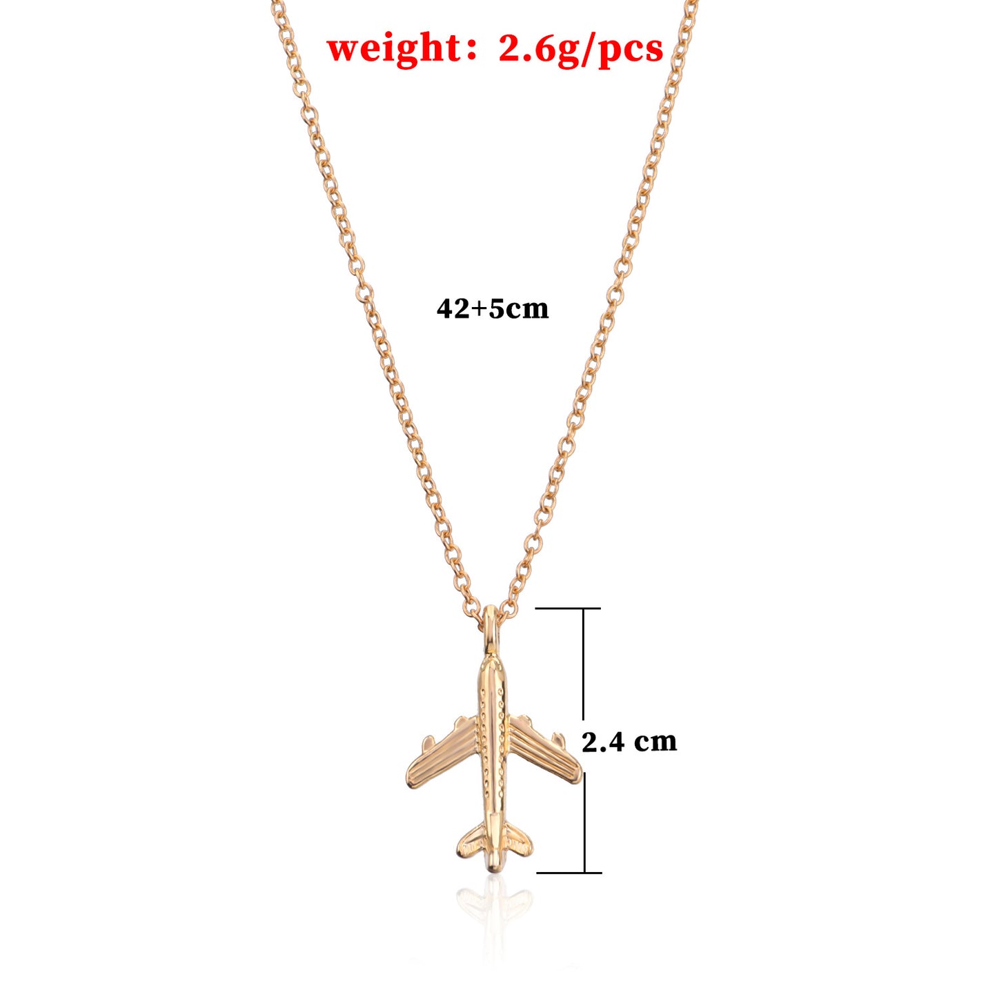 Men's Cool Romantic Creative Alloy Aircraft Necklaces