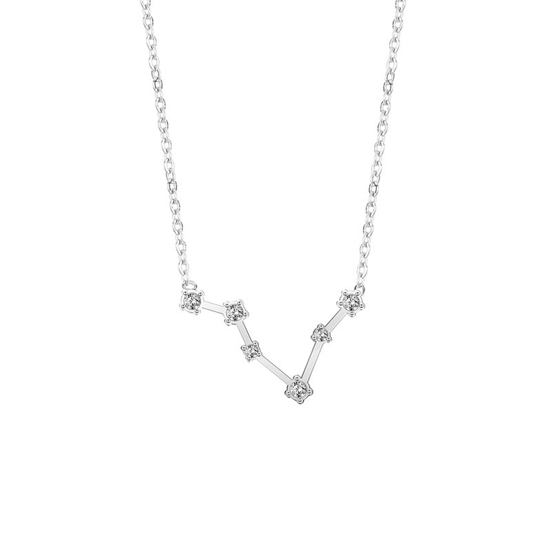 Twee Constellation Diamond Stainless Steel Clavicle Necklaces