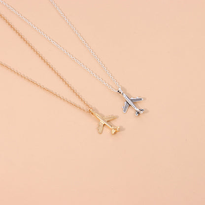 Men's Cool Romantic Creative Alloy Aircraft Necklaces