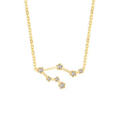 Twee Constellation Diamond Stainless Steel Clavicle Necklaces