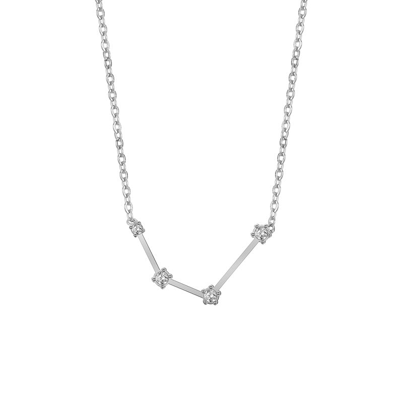 Twee Constellation Diamond Stainless Steel Clavicle Necklaces