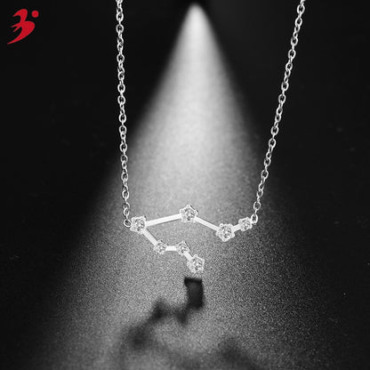 Twee Constellation Diamond Stainless Steel Clavicle Necklaces