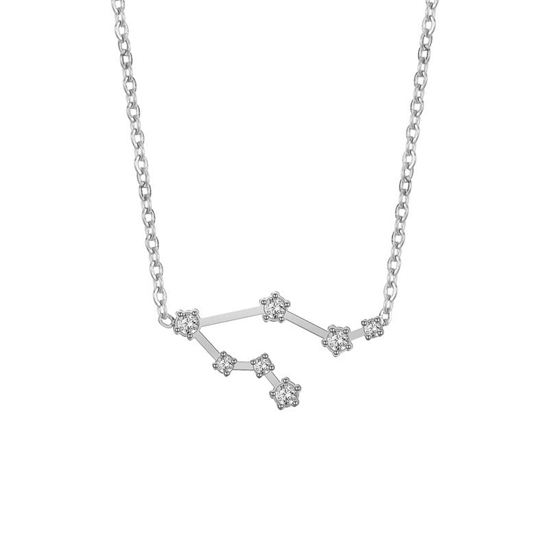 Twee Constellation Diamond Stainless Steel Clavicle Necklaces