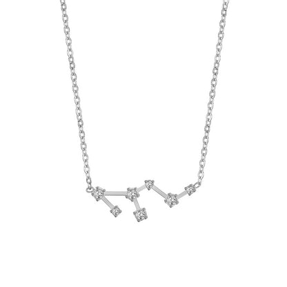 Twee Constellation Diamond Stainless Steel Clavicle Necklaces