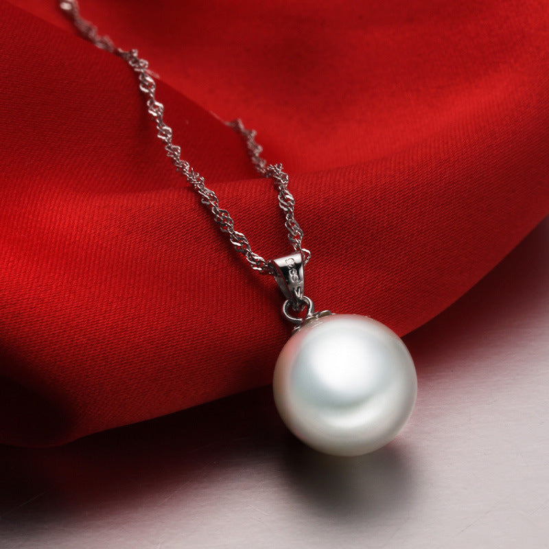 Women's Creative Shell Fashion Simple Pearl Short Clavicle Chain Pendants