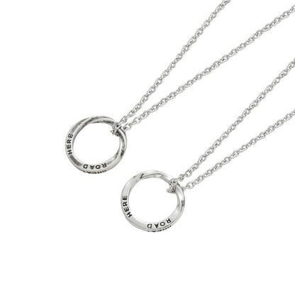 Men's Mobius Hip Hop Twisted Circle Personality Necklaces