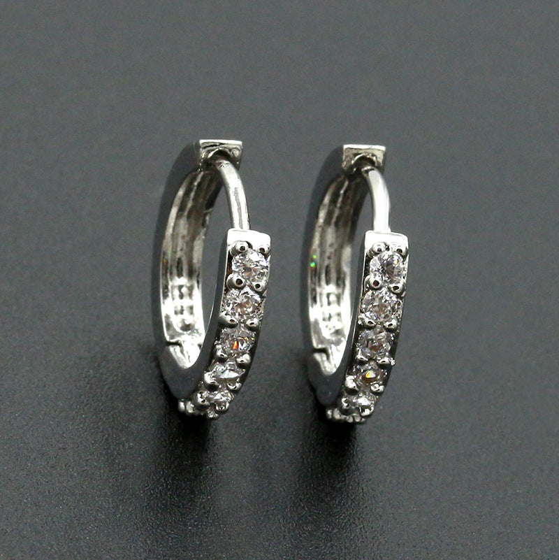 Korean Fashion Zircon Exquisite Crystal Jewelry Earrings