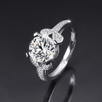 Moissanite Female Live Streaming On Opening Rings