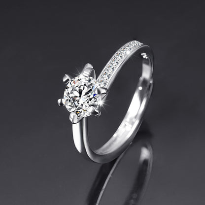 Moissanite Female Live Streaming On Opening Rings