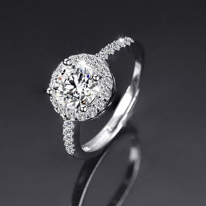 Moissanite Female Live Streaming On Opening Rings