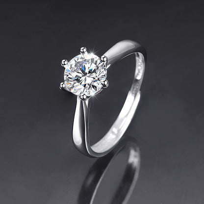 Moissanite Female Live Streaming On Opening Rings