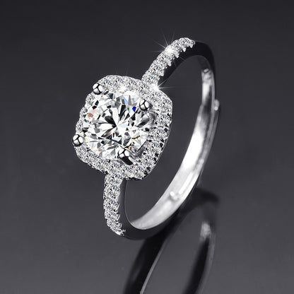 Moissanite Female Live Streaming On Opening Rings