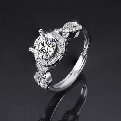 Moissanite Female Live Streaming On Opening Rings
