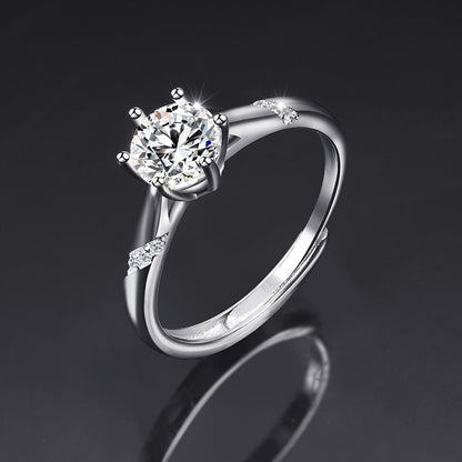 Moissanite Female Live Streaming On Opening Rings