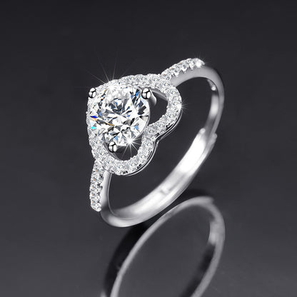 Moissanite Female Live Streaming On Opening Rings