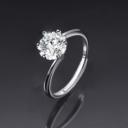 Moissanite Female Live Streaming On Opening Rings