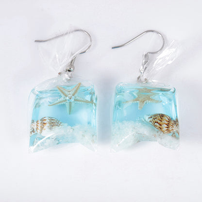 Transparent Candy Goldfish Female Personality Carp Earrings