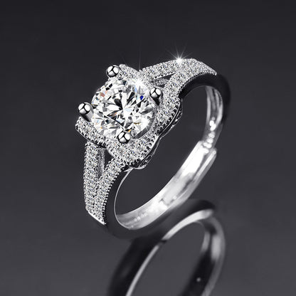 Moissanite Female Live Streaming On Opening Rings