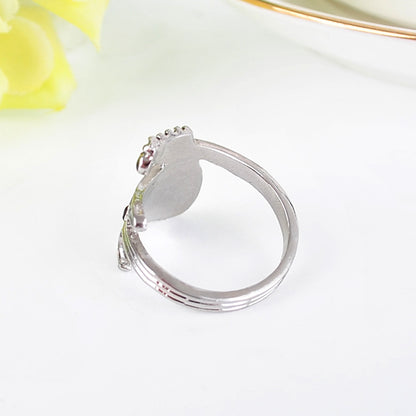 Classy Alloy Oil Dripping Guitar Ornament Rings