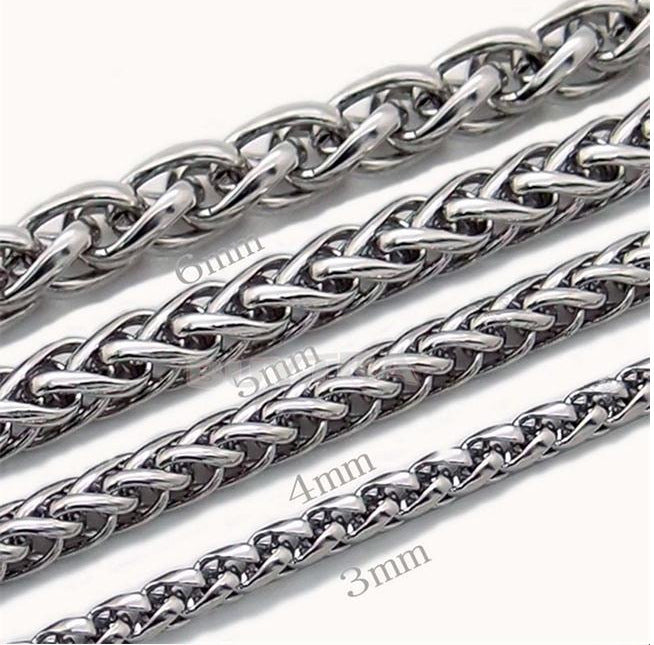 Men's Small Jewelry Accessories Basket Chain Stainless Necklaces