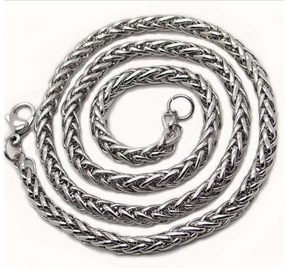 Men's Small Jewelry Accessories Basket Chain Stainless Necklaces