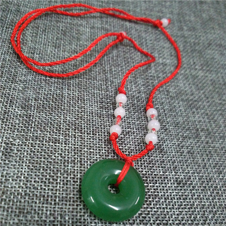 Women's & Men's Imitation Jade Beaded Avalokitesvara Buddha Ornament Pendants