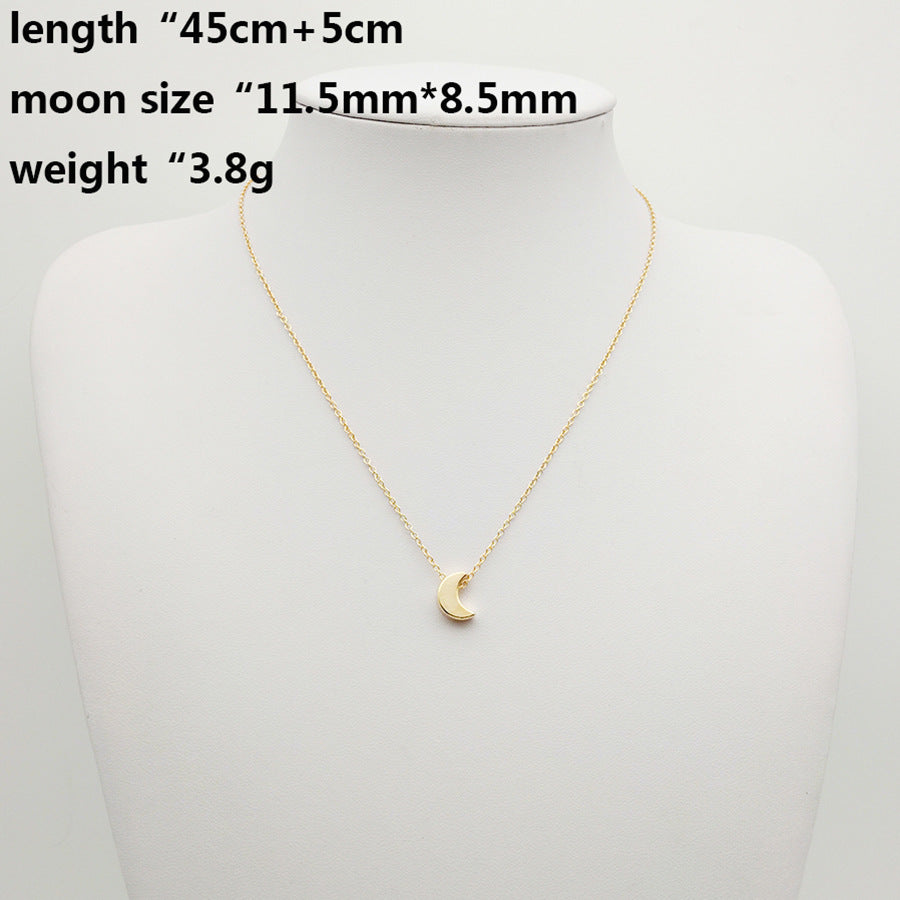 Women's Fashion Simple Thick Moon Ornament For Necklaces