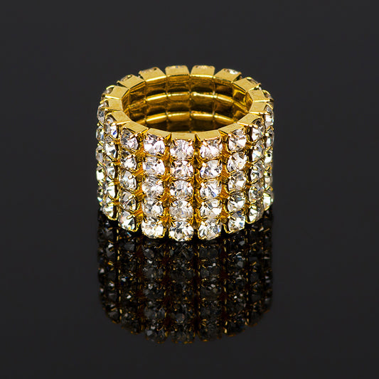 Fashion Five Rows Elastic Man Index Rings
