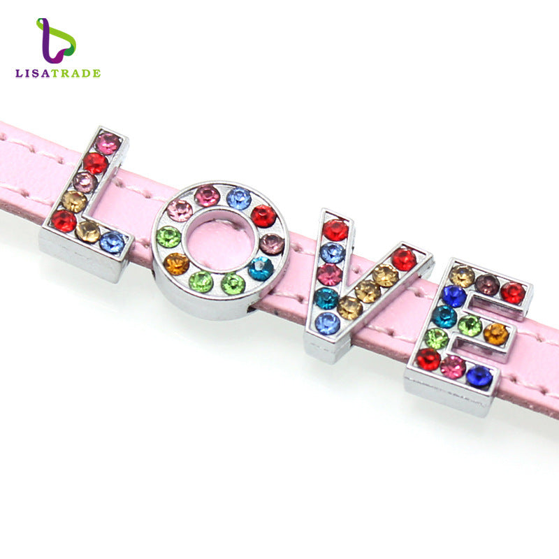 Colorful Full Diamond Letters To Choose Bracelets