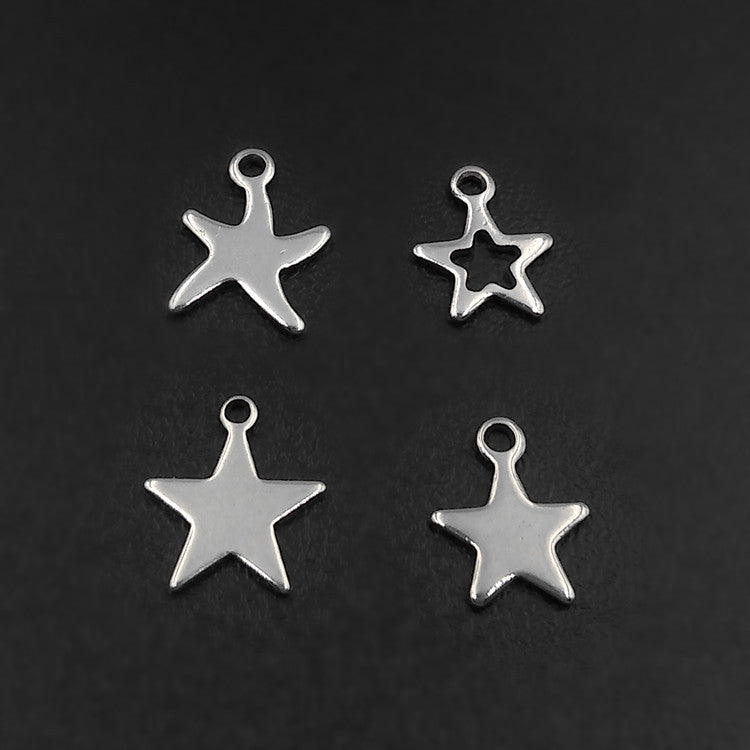 Steel Ornament Small Five-pointed Star Accessories Pendants