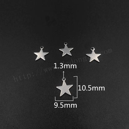 Steel Ornament Small Five-pointed Star Accessories Pendants