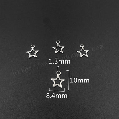 Steel Ornament Small Five-pointed Star Accessories Pendants