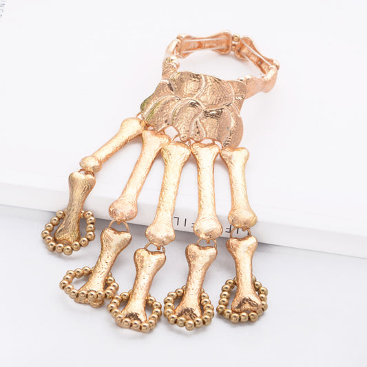 Metal Bone Skull Ghost Claw Finger Bracelets