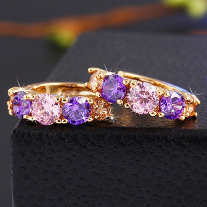 Classy Comfortable Beautiful Zircon Fashion Colorful Rings