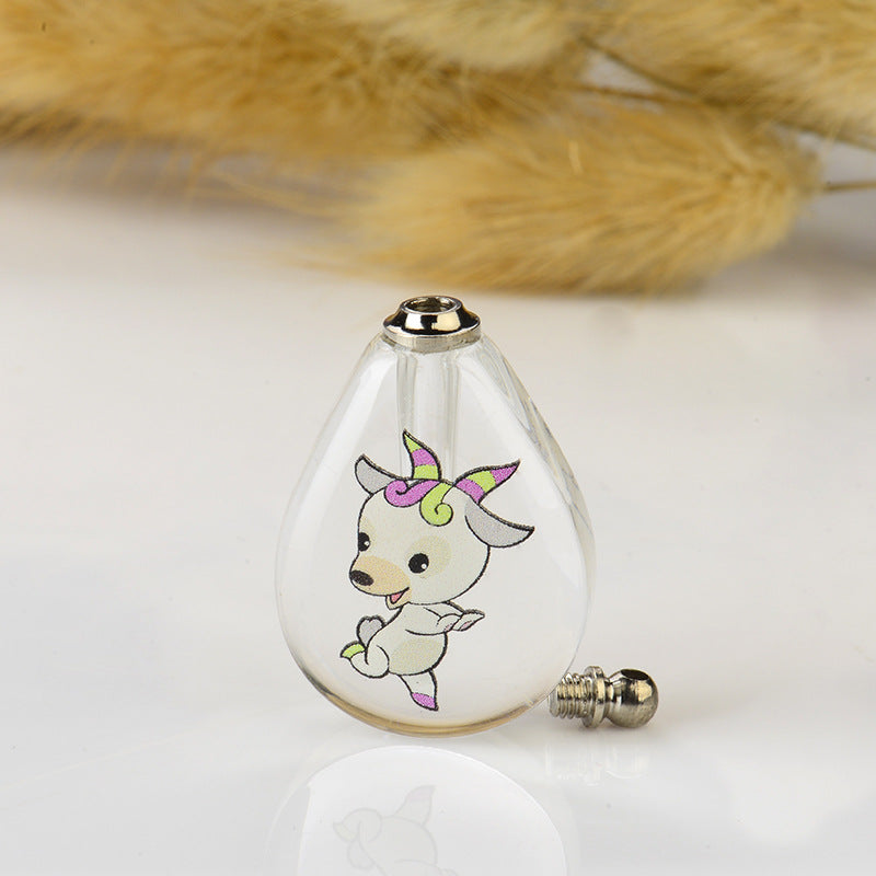 Infant Lanugo Souvenir Crystal Zodiac Fetal Pendants