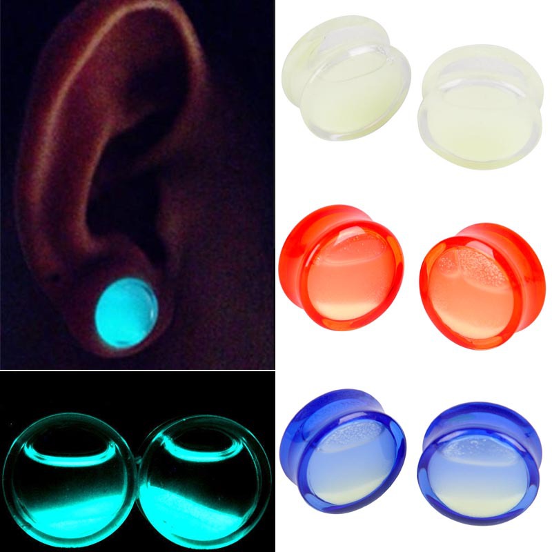 Online Liquid Auricle Luminous Ear Extender Earrings