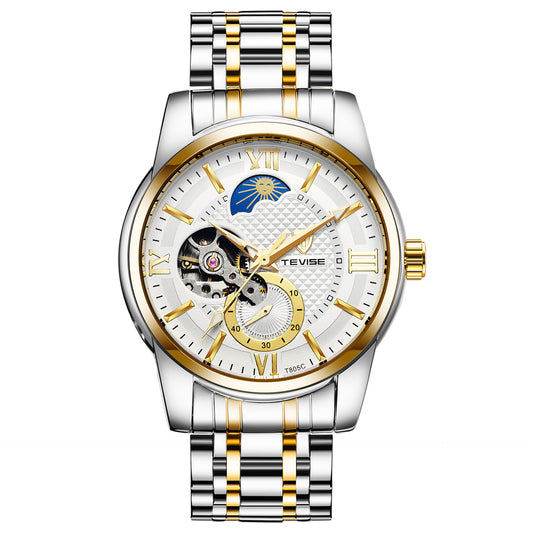 Men's Gift Clock Stainless Steel Swiss Good-looking Mechanical Watches