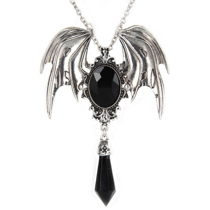 Gothic Halloween Retro Victorian Bat Wings Purple Necklaces