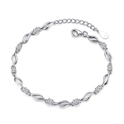 Crystal Love Female Korean Style Simple Bracelets