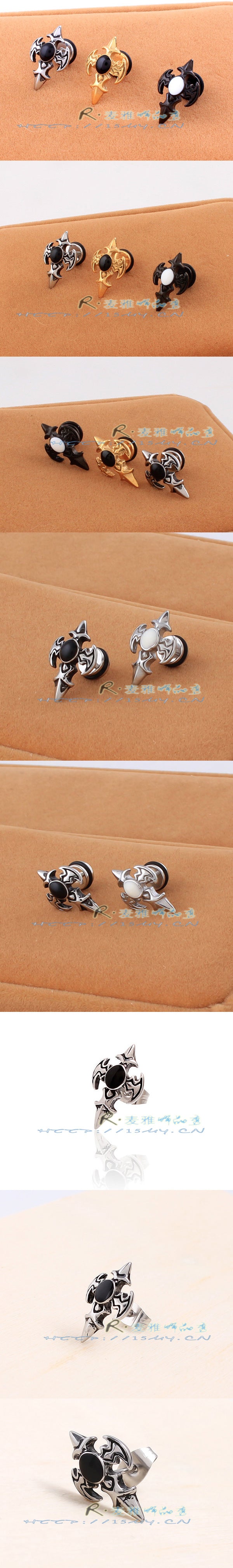 Men's Trendy Hip Hop Cross Halberd Personality Rings