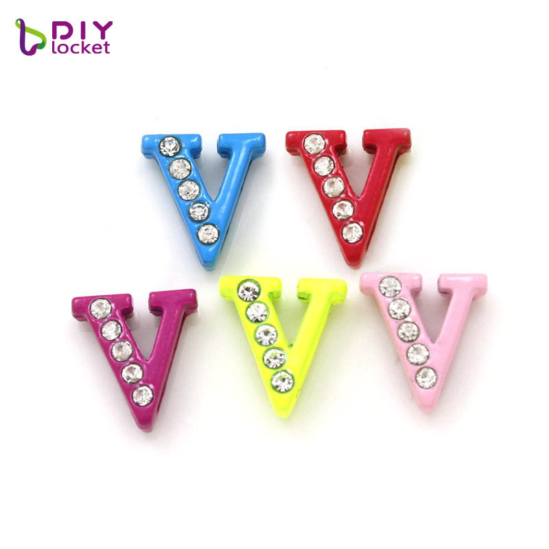 Spray Paint Half Diamond Letters To Bracelets