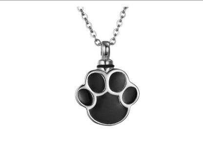 Pet Ashes Paw Print Urn Ornament Pendants