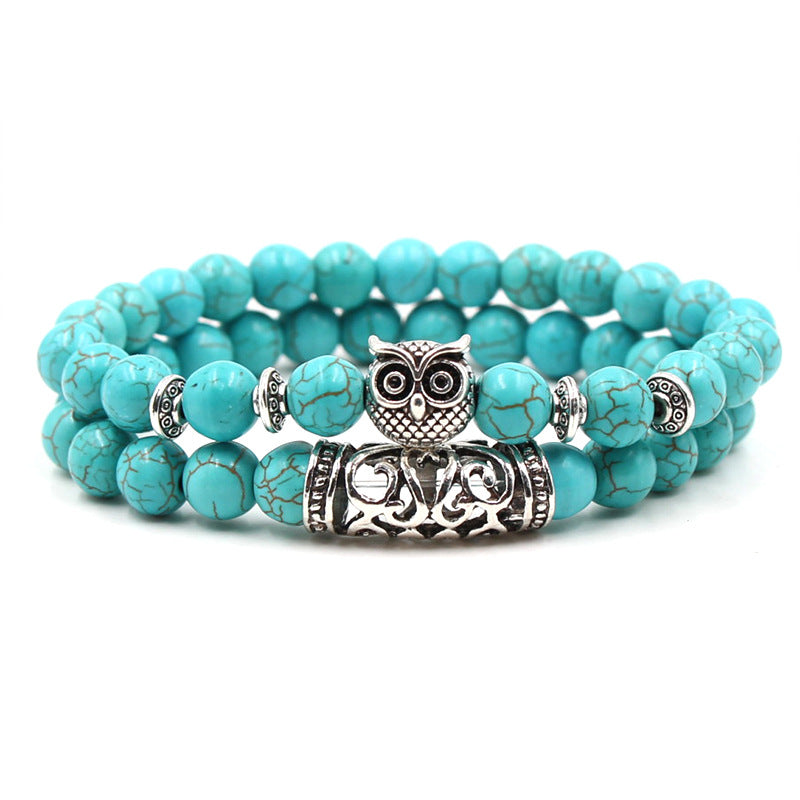 Natural Stone Suit Buddha Beads Energy Bracelets