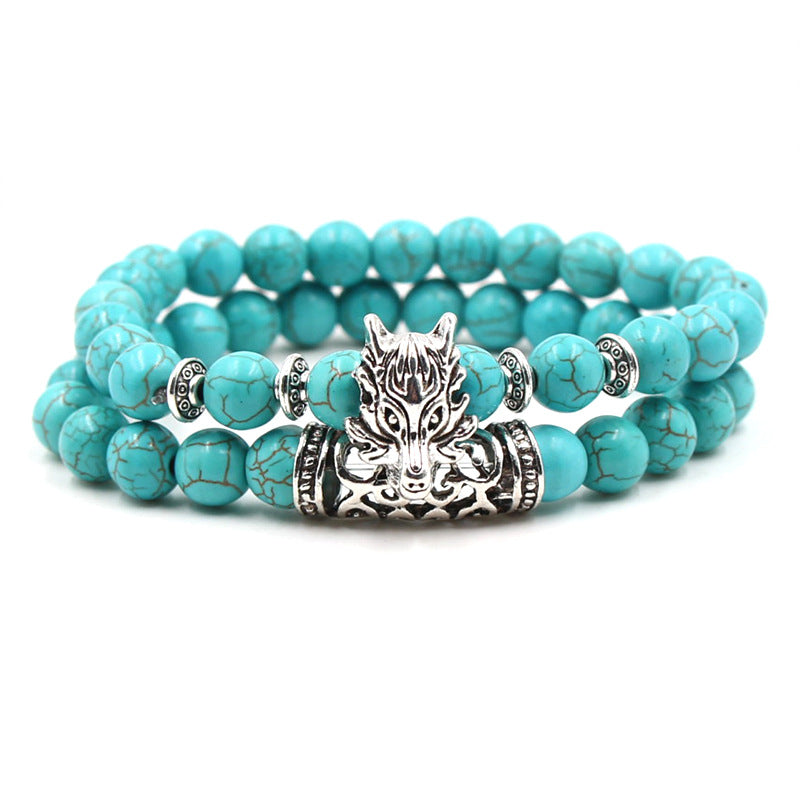 Natural Stone Suit Buddha Beads Energy Bracelets