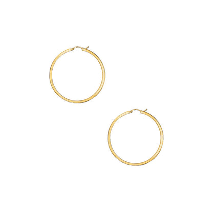 Women's Big Circle Electroplating Eardrop Fashion Simple Retro Earrings