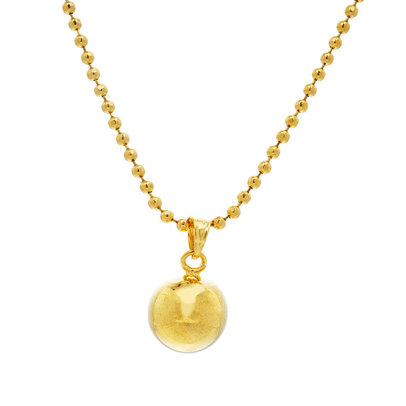 Vietnam Placer Gold Round Brass Plated Pendants