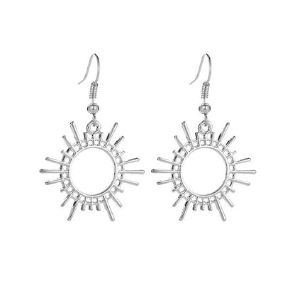 Women's Trendy Gear Creative Geometric Alloy Ornament Earrings