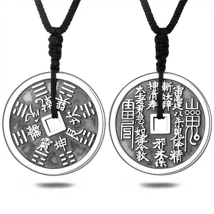 Women's & Men's Sterling Sier Mountain Ghost Thunder Gossip Money Pendants