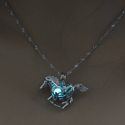 Noctilucent Fashion Flying Dragon Halloween Creative Necklaces