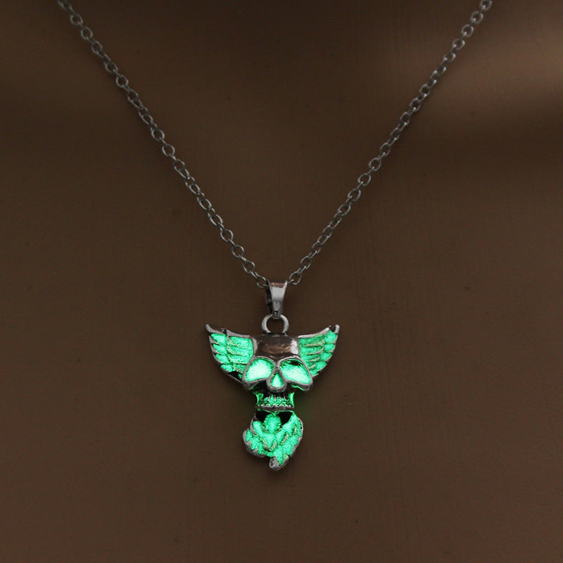 Noctilucent Fashion Flying Dragon Halloween Creative Necklaces